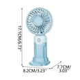 thumbnail image 3 of COM1950s Handheld Fan for Kids, 3 Speeds Portable Mini USB Rechargeable Small Fan, Quiet Personal Cooling Breeze for Home Office Travel Outdoor, 3 of 8