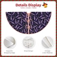 thumbnail image 3 of Fotbe Lavender Flowers Pattern Christmas Tree Skirt, Tree Skirts Plush Christmas Decorations, Christmas Tree Skirts Xmas Decorations Holiday Party Decor-36", 3 of 6