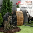 thumbnail image 5 of Alpine Corporation 26" Tall Outdoor Bear and Cub with Tree Fountain Yard Statue Decoration, 5 of 13
