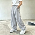 thumbnail image 6 of Edvintorg Baggy Sweatpants For Boys Streetwear Casual Wide Leg Pants Elastic Waist Loose Trousers with Pockets Teen Boy Clothes Size 5-15, 6 of 6