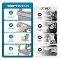 thumbnail image 6 of FURRYFECTION Folding Adirondack Chair Set of 2 with Cup Holder,All-Weather HDPE Outdoor Fir Pit Chairs for Patio Garden Backyard,Grey, 6 of 9