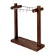 thumbnail image 3 of Organizador de collares, regalo para mujer, para colgantes y llaveros, estante de almacenamiento de escritorio Madera oscura de 32 cm, 3 of 9