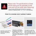 thumbnail image 7 of Gamvdout Red Heat Shrink Tubing 2:1 Dia0.6mm-80mm,Marine Grade Heat Shrink,Wire Heat Shrink Tubing Insulation Seal Against Moisture Corrosion and Air Leakage, 7 of 7