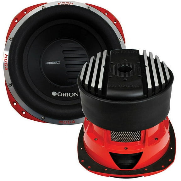 ORION HCCA 12" Dual 4 Ohm Subwoofer, 2500W RMS, Car Subwoofers