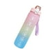 thumbnail image 4 of Botellas de agua de 1 litro, botella de agua grande con pajita, botella de agua de viaje con marcador de tiempo, botella de agua deportiva motivacional (rosa), 4 of 5