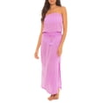 thumbnail image 1 of Soluna Goa Strapless Midi Dress Cover-Up,, Purple, Medium, 1 of 1