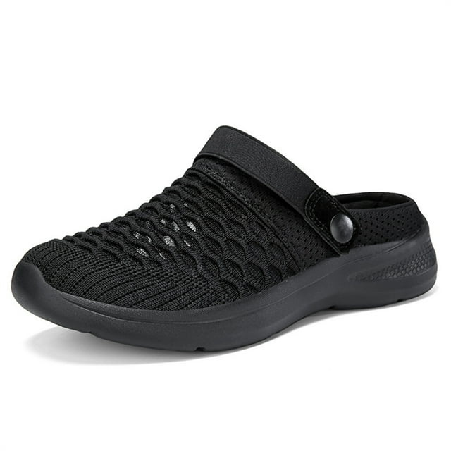 YOURDIART Womens Backless Sneakers Mesh Slip-on Mule Shoes Breathable Slippers