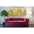 thumbnail image 3 of Epic Graffiti 'Floating Yellow Flowers I' by Silvia Vassileva, Canvas Wall Art, 60"x30", 3 of 3