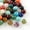Mixed Color 6mm, variant on 50pc Round Imitation Gemstone Acrylic Beads Teal 8mm Hole: 2mm for Jewelry Making