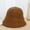 Khaki, variant on Winter Fashion Wool Blending Bucket Hat Female Minimalist Warming Ear Caregivers Fisherman Hat Outdoor Airplane Cap