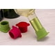thumbnail image 5 of Tapas de botellas de utensilios de cocina cubiertas de sellador reutilizables e irrompibles-tapones de silicona para mantener el vino o la cerveza fresca compatible con los días con sello hermético s Afortunado Sencillez, 5 of 5