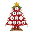 thumbnail image 2 of Decoración de Escritorio de Navidad BLESIY Mini Árbol de Madera Rojo, 2 of 8
