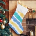 thumbnail image 5 of Coolnut Christmas Stockings Tie Dye Stripes , 1 Pack 17.7" Xmas Fireplace Santa Socks Christmas Tree Hanging Stockings Decoration for Christmas Holiday Xmas Gift, 5 of 6