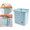 thumbnail image 4 of simhoa 2.4 Gallon Kitchen Hanging Trash Can Sealed Under Sink RV Bedroom Indoor Compost Bucket blue, 4 of 8