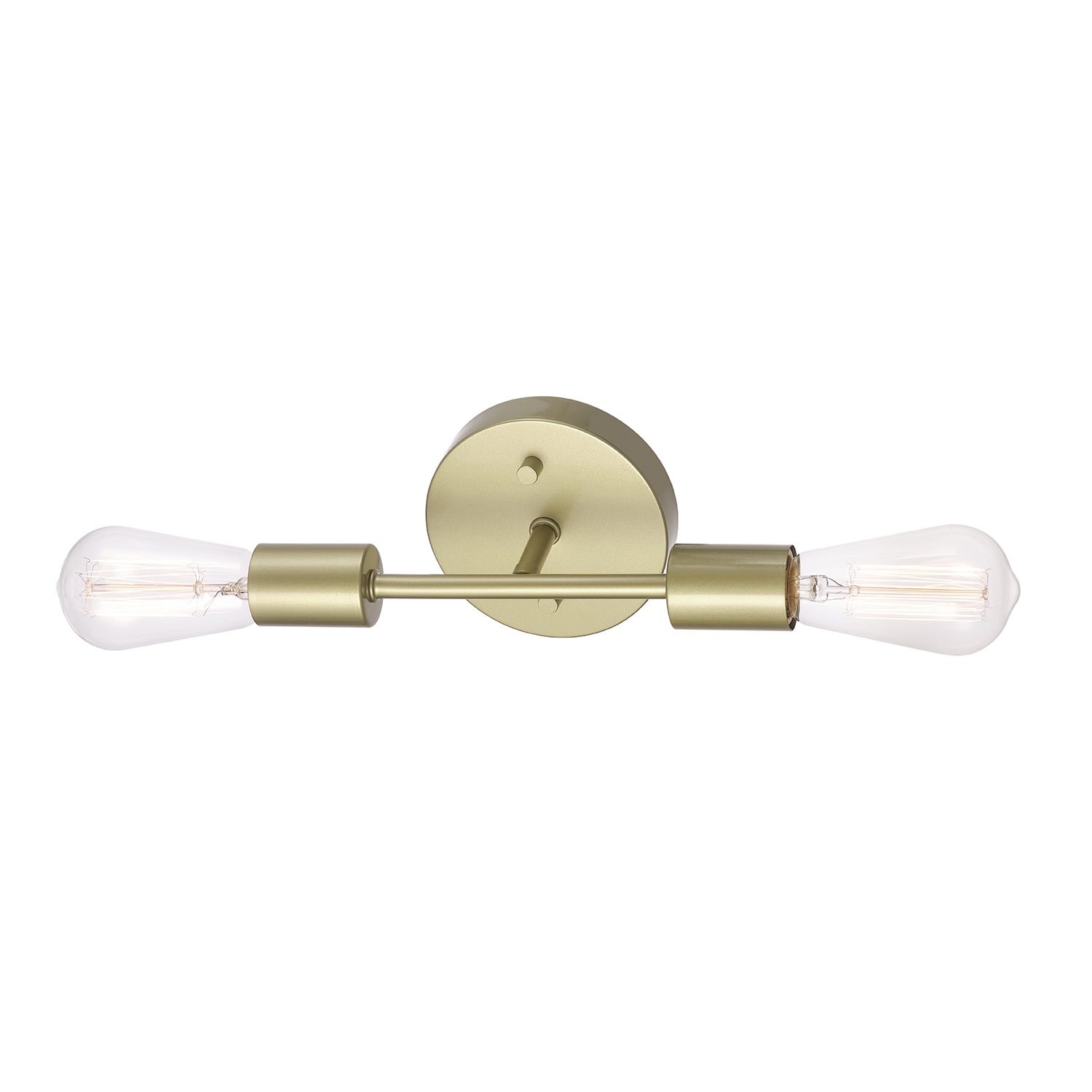 Better Homes & Gardens 10" - 2 Reversible Light Vanity Fixture Burnished Brass, Bulb Not Included