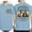 Light Blue, variant on Men's Double-Sided Christian T-Shirt, God Is Greater Than the Highs & Lows Mountain Tee, Romans 8:38-39 Shirt, Ash, Size S