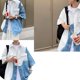 thumbnail image 4 of Camisa de media manga para hombre Camisa con botones de un solo pecho informal de moda para verano Blanco M, 4 of 8