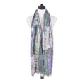 thumbnail image 4 of Premium Tribal Paisley Floral Print Frayed Edge Scarf Shawl Wrap, 4 of 6