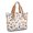 Basketball and Hotdog White Pattern, variant on Basketball and Sneaker Beige Pattern Large Tote Bag for Women, Polyester Roomy Shoulder Bag with Pockets and Zipper, Foldable Gifts Ideas for Mom Wife Friend