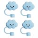 thumbnail image 1 of 4 Piezas en Forma de Nubes Cubierta de Paja Cubiertas de Paja Tapa a Prueba de Salpicaduras Regalos de Fiesta Lindo Tapón de Paja Creativo Reutilizabl 3 piezas, 1 of 8