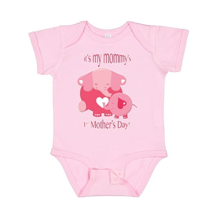 

Inktastic It s My Mommy s 1st Mother s Day Gift Baby Boy or Baby Girl Bodysuit