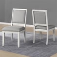 thumbnail image 2 of Steve Silver Canova Weathered White Wood Parsons Chair, 2 of 7
