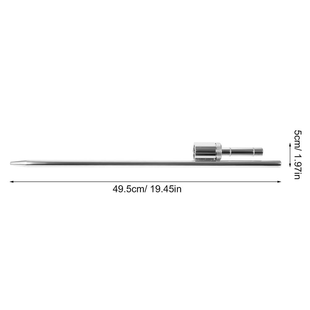 Raindrops 2-Pack Heavy Duty Stainless Steel Ground Stakes for Flagpoles, Flag Base Rods, Strong Flagpole Ground Spikes
