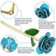 thumbnail image 3 of Forever Rose, 24K Gold Foil Eternal Rose with Display Stand in Box Silver Artificial Rose Flowers for Mom, Lover, Women Thanksgiving Day, Christmas, B, 3 of 5
