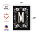 thumbnail image 5 of Toland Home Garden 109934 Classic Monogram-M 28 x 40 Inch Decorative, House Flag, 5 of 5