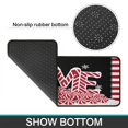thumbnail image 7 of Kitchen Rug Set of 2 Absobent Christmas Kitchen Mats for Floor,Happy Christmas Stripe Candy Home Kitchen Floor Mat for Bathroom,Room Cooking (47x17+30x17 Inches), 7 of 7