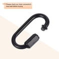 thumbnail image 4 of Unique Bargains 5mm Oval Shape Quick Link Screw Lock Chain Connector Black 6 Pack, 4 of 5