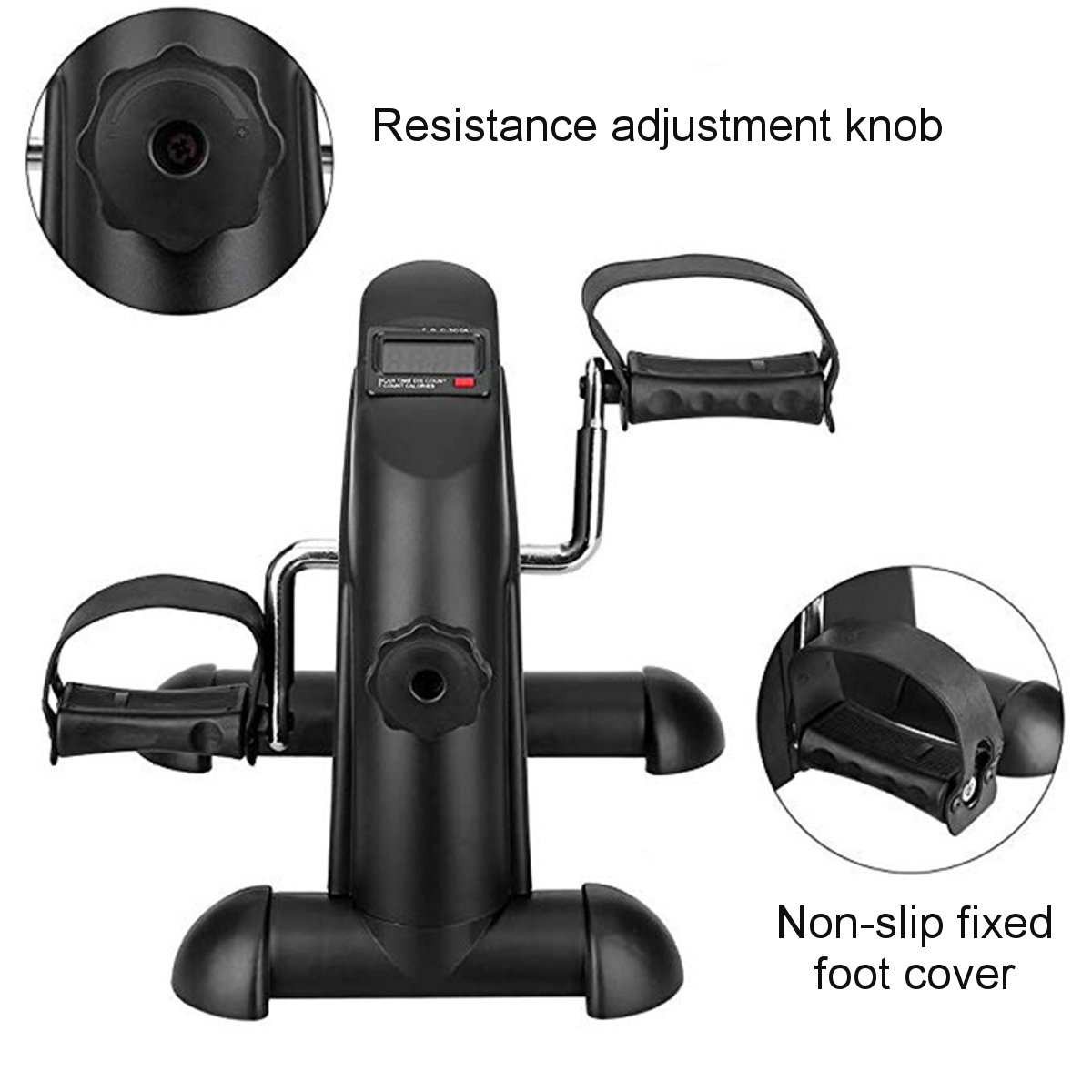 Mini MultiFunction Stepper,Portable Exercise Pedal Exercise Bike