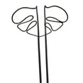 thumbnail image 4 of Estaca de soporte para plantas shamjiam en forma de Monstera escalada vertical resistente negro, 4 of 7