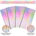 thumbnail image 4 of LAICAIW 4 Pack Iridescence Plastic Tablecloths Shiny Disposable Laser Rectangle Table Covers Holographic Foil Tablecloth Iridescent Party Decoration Birthday Bridal Wedding Christmas 54"x108"(Laser), 4 of 7