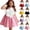 Pink, variant on HAOTAGS Girls Tutu Dresses 7-8,Sleeveless Party Sweetheart Neckline Summer Flower Ball Gown Dress Pink