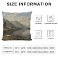 thumbnail image 5 of Orinice Mountain Lake House Sheep Graphic Decorative Cushion Throw Pillow Cover Short Plush Home Furnishing 1PC 20x20in, 5 of 5