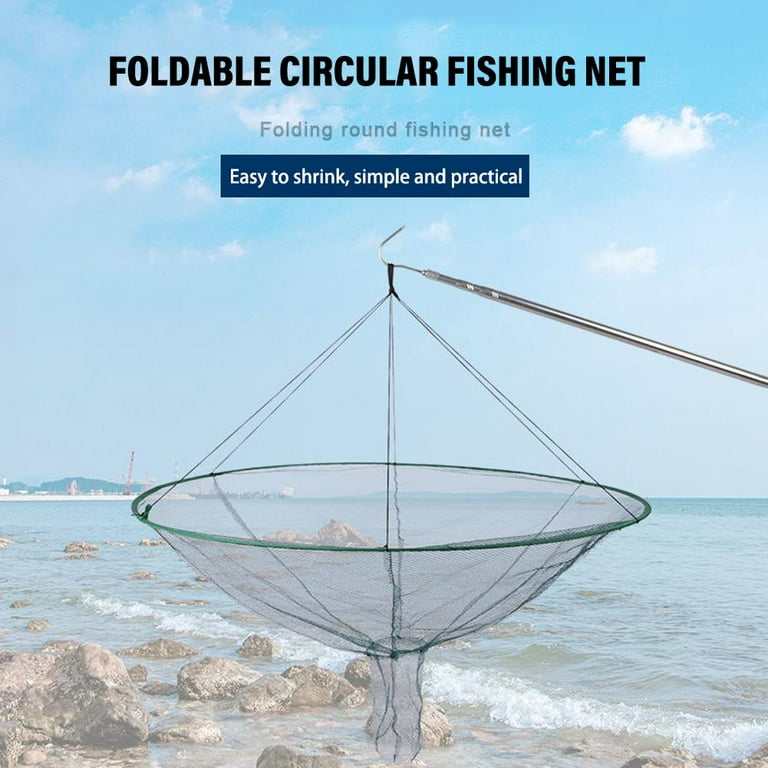 Diameter 100cm No Gifts Round Open Pull-Out Folding Moving Net Fishing Cage Fishing  Net Fishing Net Floating Net Shrimp Cage Shrimp Net Shrimp Basket Fishing  Gear - Walmart.com