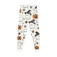 thumbnail image 6 of Kogui Halloween Pjs Kids 2-Piece Cute Ghost Pumpkin Print Soft Sleepwear Set Long Sleeve Kids Pjs 7T 8T (Light Gray,7-8 Years), 6 of 7