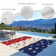 thumbnail image 3 of Red Blue Stars 4th of July Outdoor Rug 5x7 Ft - Reversible Patio Rug Outdoor Camping Rugs, Independence Day Rustic Washable Indoor Outdoor Area Rugs, Non-Slip Outdoor Carpet Runner for Deck/Porch, 3 of 8