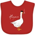 thumbnail image 3 of Inktastic French Goose Says Honque Boys or Girls Baby Bib, 3 of 4