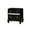 Black, variant on Contemporary Solid Wood Night Stand With Mirror Trim, Pink