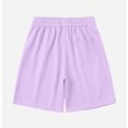 thumbnail image 3 of Men Solid Color Casual Fashion Loose Elastic Waist Pockets Exercise Shorts Pants, 3 of 5