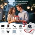 thumbnail image 3 of 5K Digital Camera, 64MP Vlogging Camera for YouTube with 6X Optical Zoom, Autofocus & Anti-Shake, Dual-Lens, 64GB Card & Flash, 2 Batteries（White）, 3 of 6