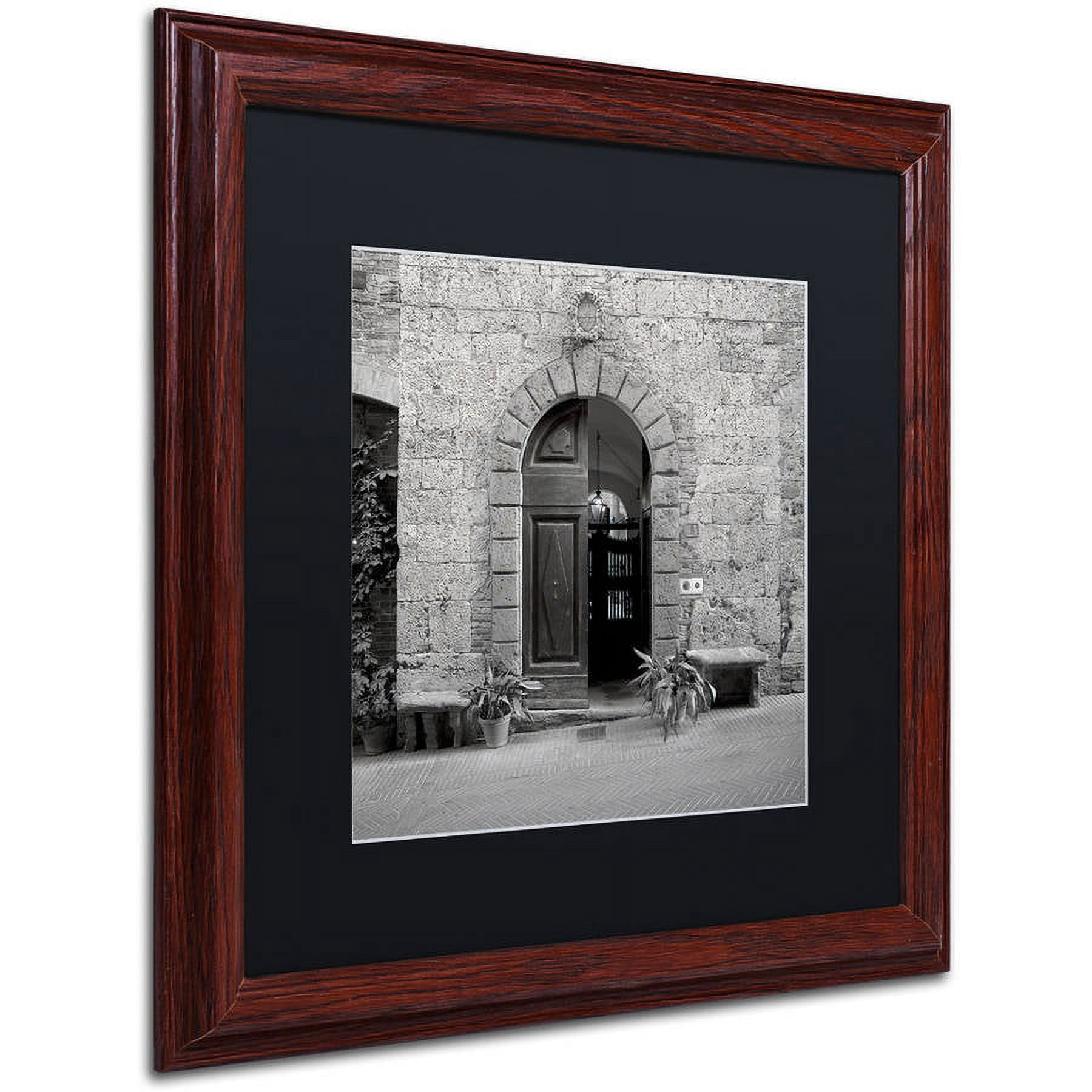 Trademark Fine Art "Tuscany I" Canvas Art by Alan Blaustein, Black Matte, Wood Frame
