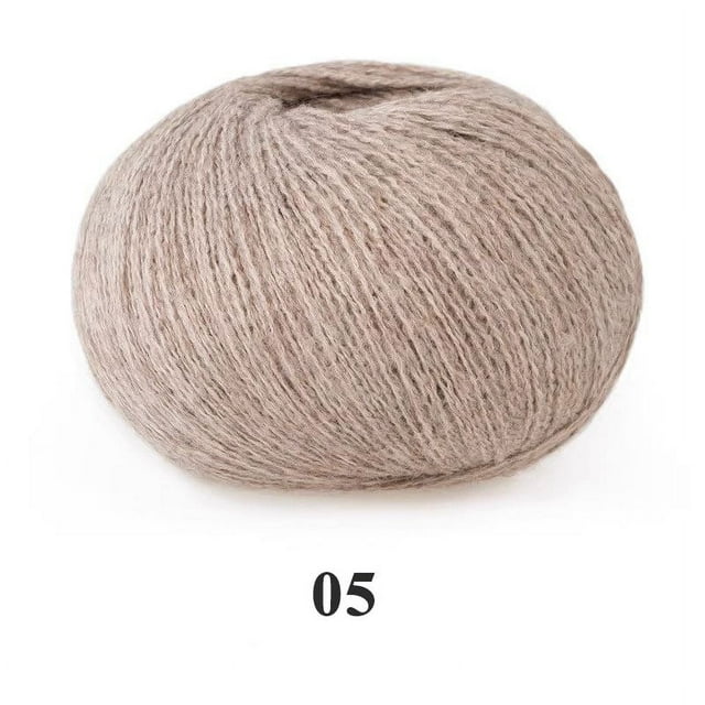 Granjero Gordo Hilo de bucle de fantasía acrílico de felpa suave, rollo de lana gruesa de fieltro de lana, fibra (50 g, A144)