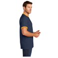 thumbnail image 3 of Port & Company Men's Core Cotton Ringer Classic Soft T-Shirt Navy/ Gold Small, 3 of 4