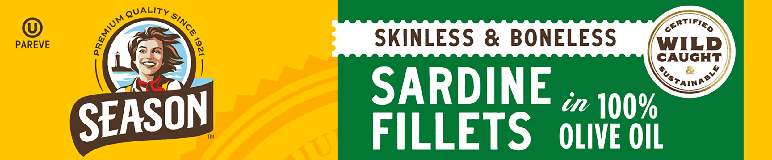 (12 pack) Season Sardines in Pure Olive Oil, 3.75 oz Can