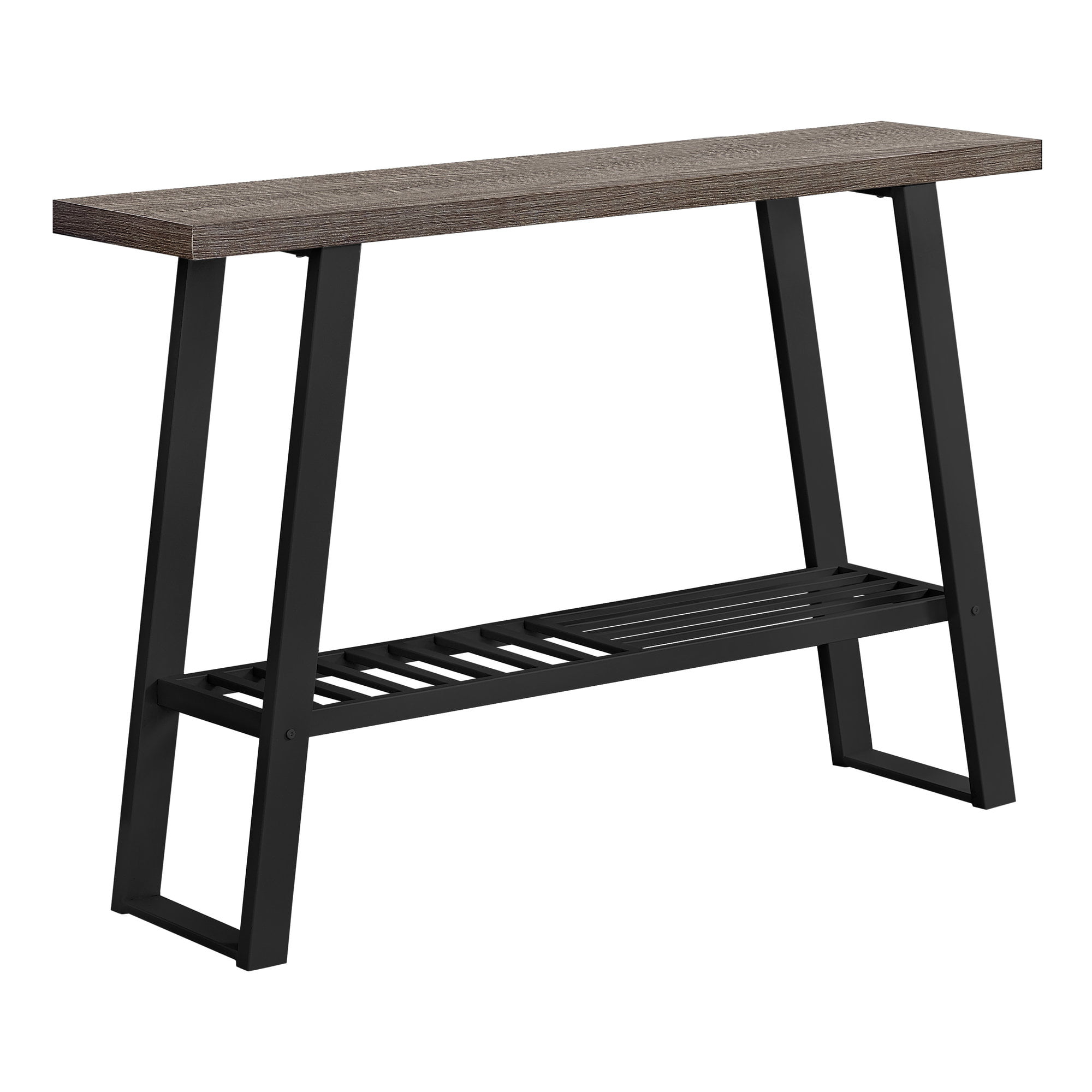 DARK TAUPE RECLAIMED-LOOK 36"L CONSOLE ACCENT TABLE 