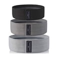 thumbnail image 1 of Resistance Bands For Legs And Butt, Fabric Workout Loop Bands Black Grey, 1 of 5