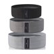 thumbnail image 1 of Bandas de resistencia para piernas y glúteos, bandas elásticas de tela para entrenamiento, color negro y gris, 1 of 5
